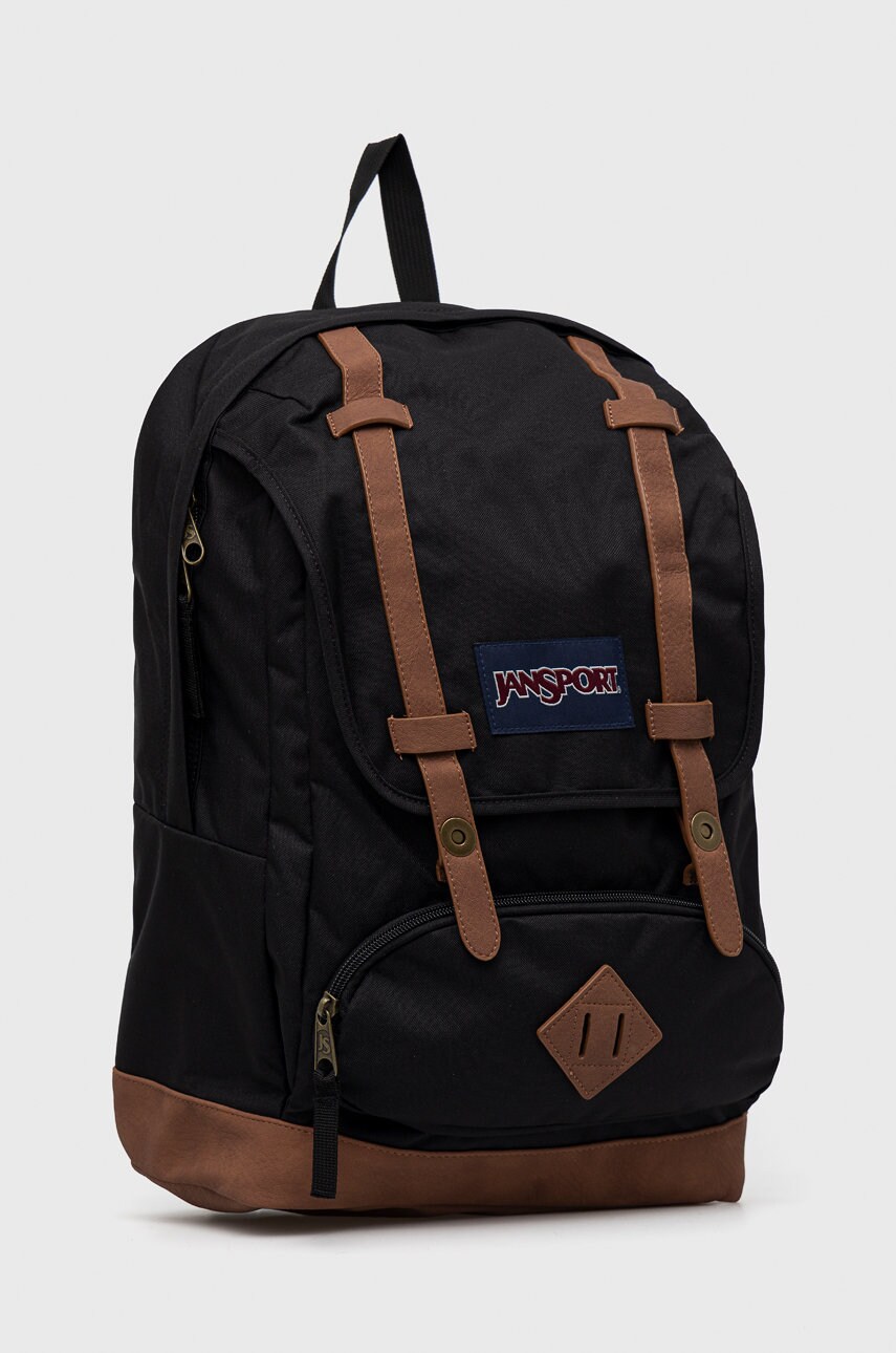 Рюкзак Jansport колір чорний великий однотонний