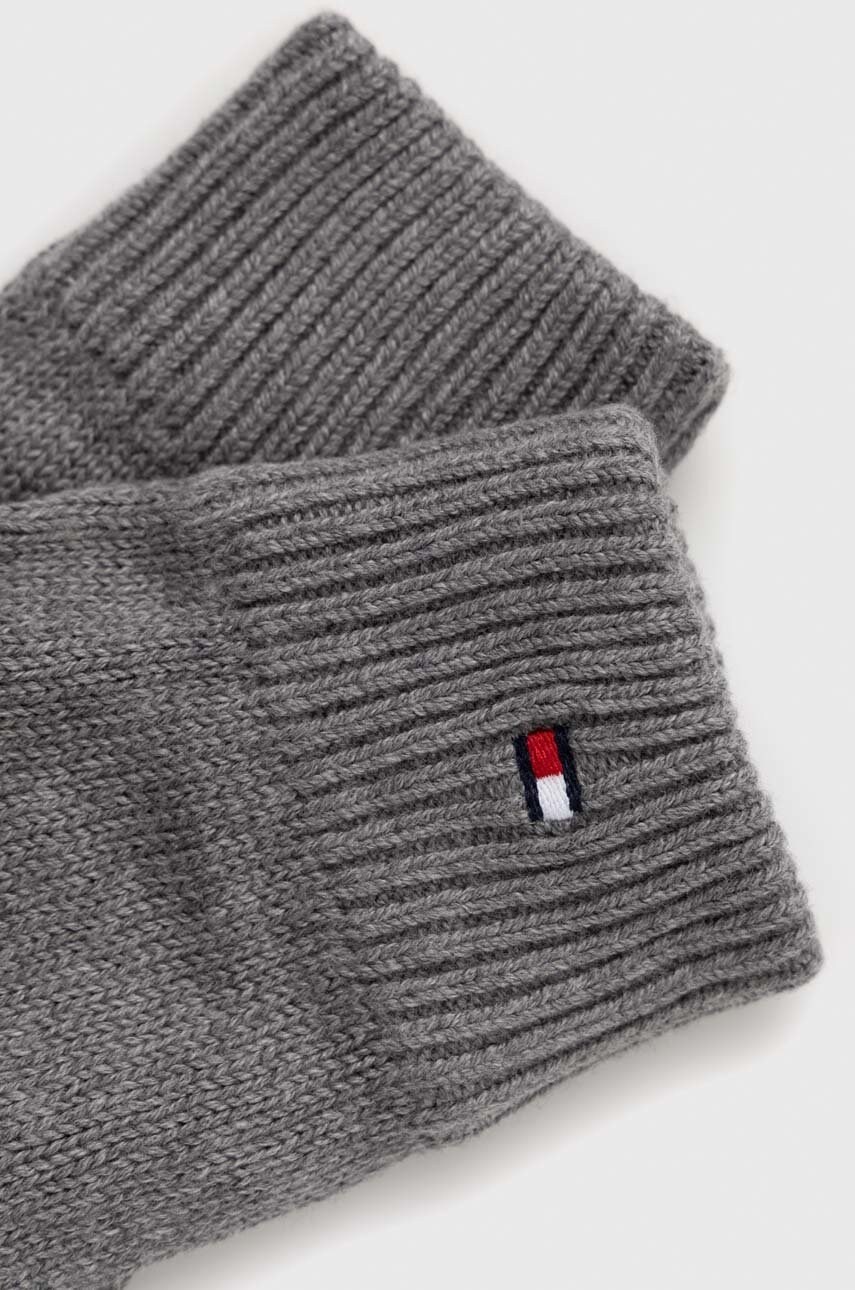Рукавички з домішкою кашеміру Tommy Hilfiger чоловічі колір сірий