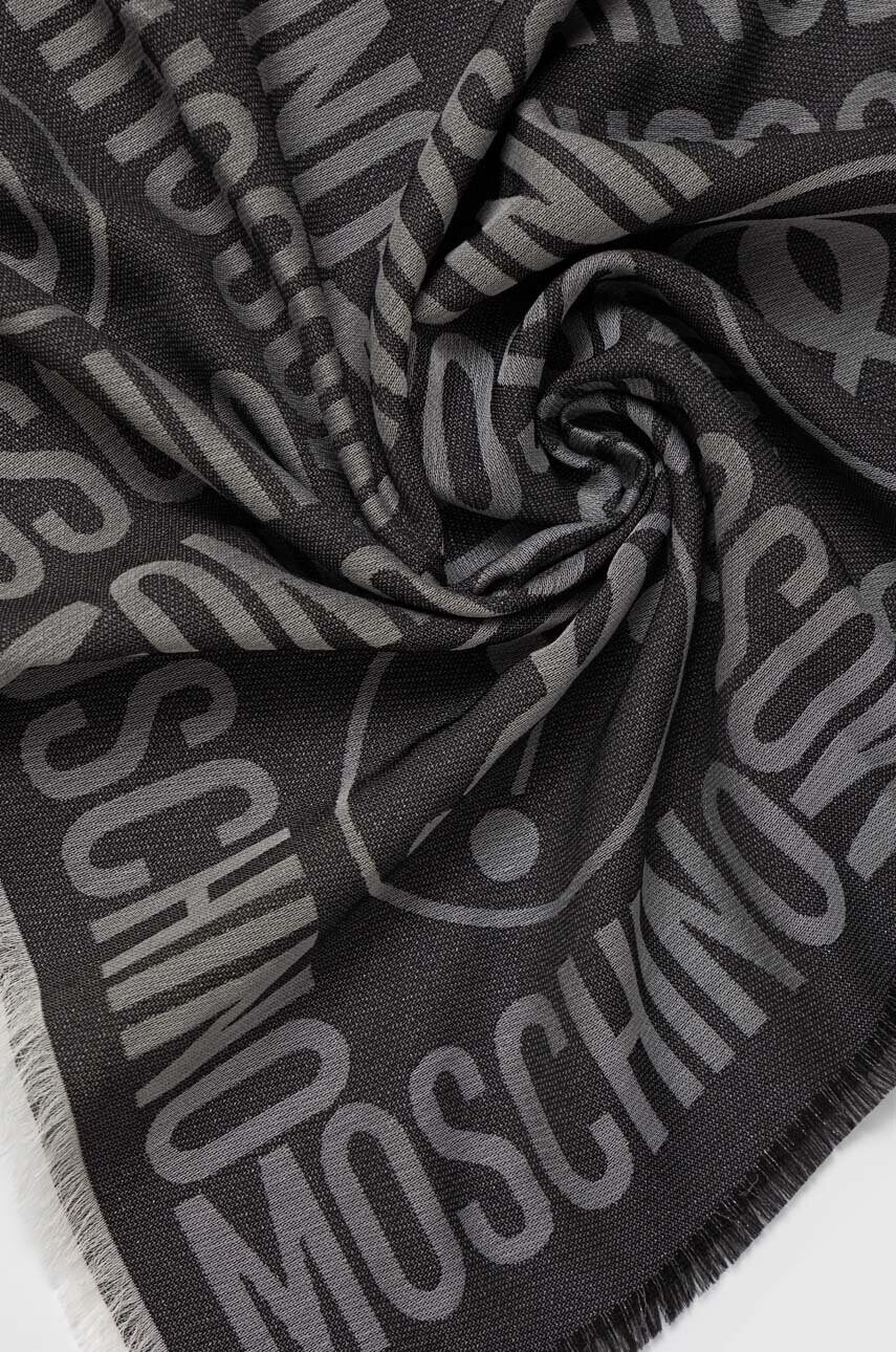 Хустка Moschino чоловіча колір сірий візерунок