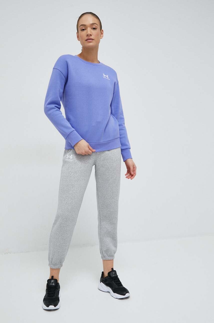 Спортивні штани Under Armour колір сірий однотонні