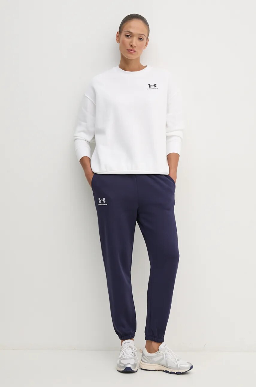 Спортивні штани Under Armour колір синій однотонні