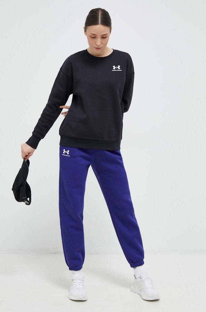 Спортивні штани Under Armour жіночі колір синій однотонні