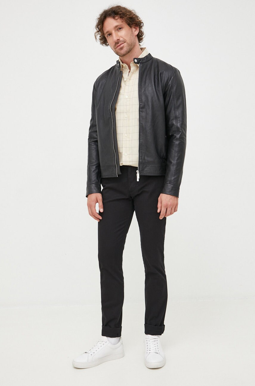 Штани Tommy Hilfiger чоловічі колір чорний фасон chinos