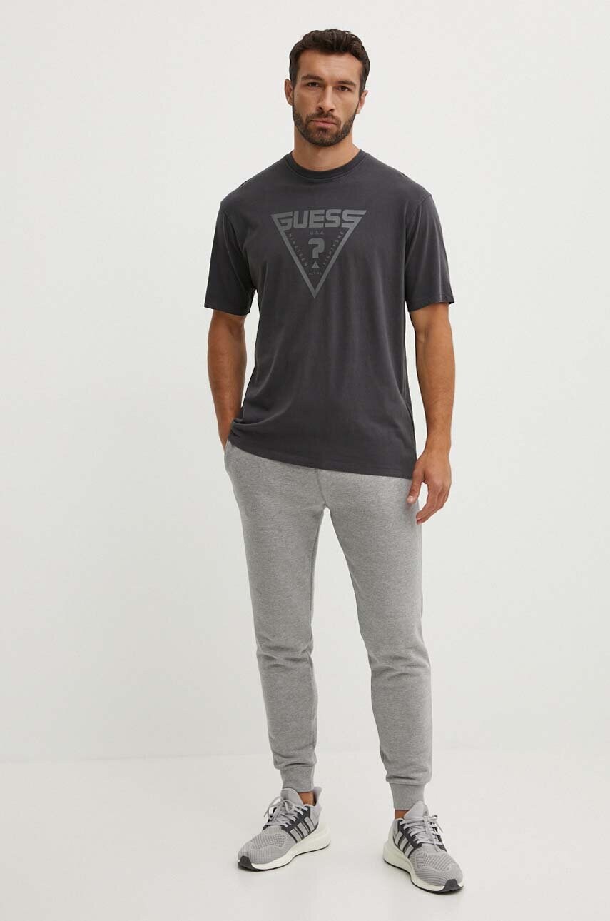 Спортивні штани Guess ALDWIN колір синій меланж Z2YB22 KAIJ1