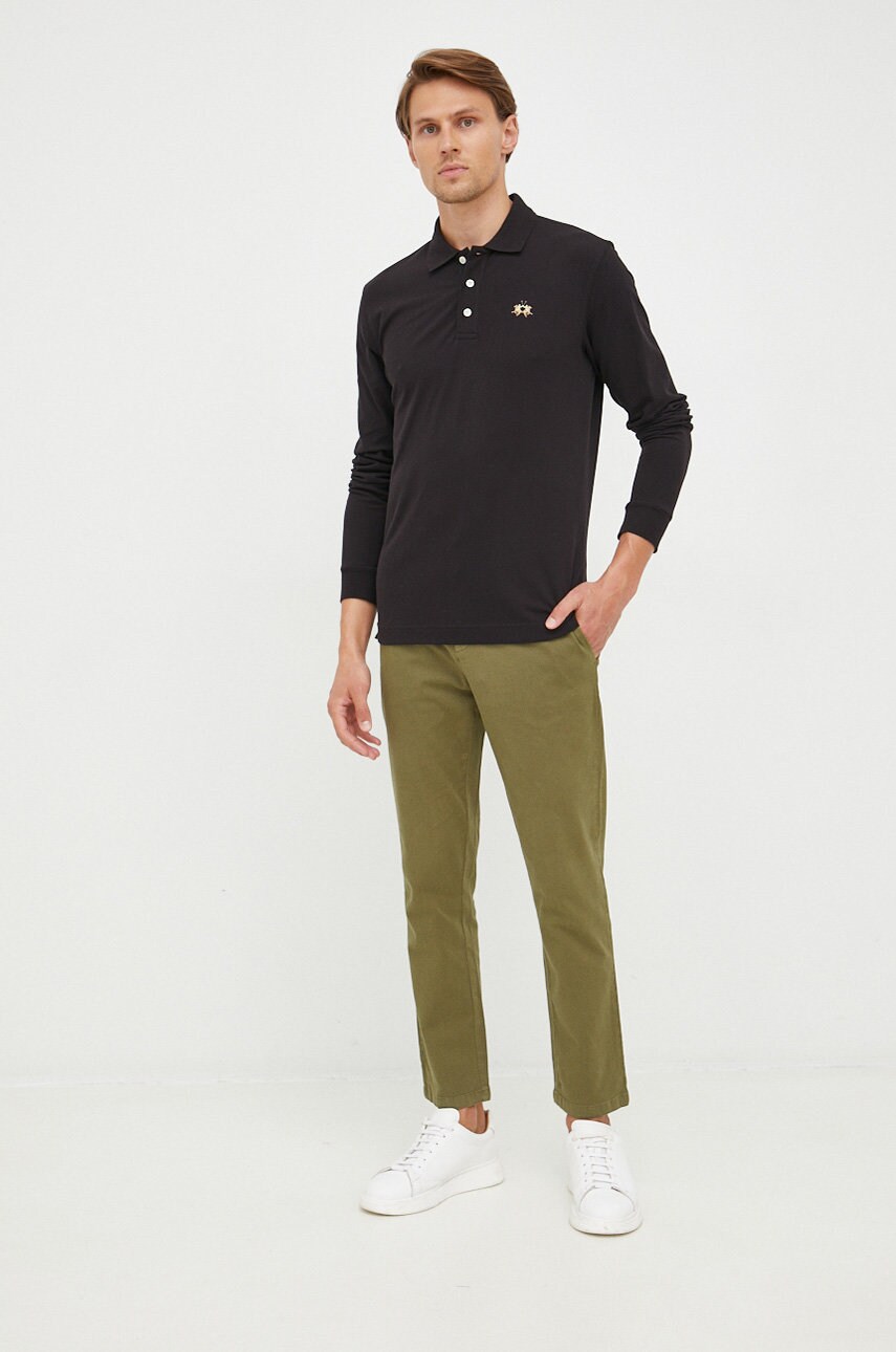 Штани United Colors of Benetton чоловічі колір зелений фасон chinos