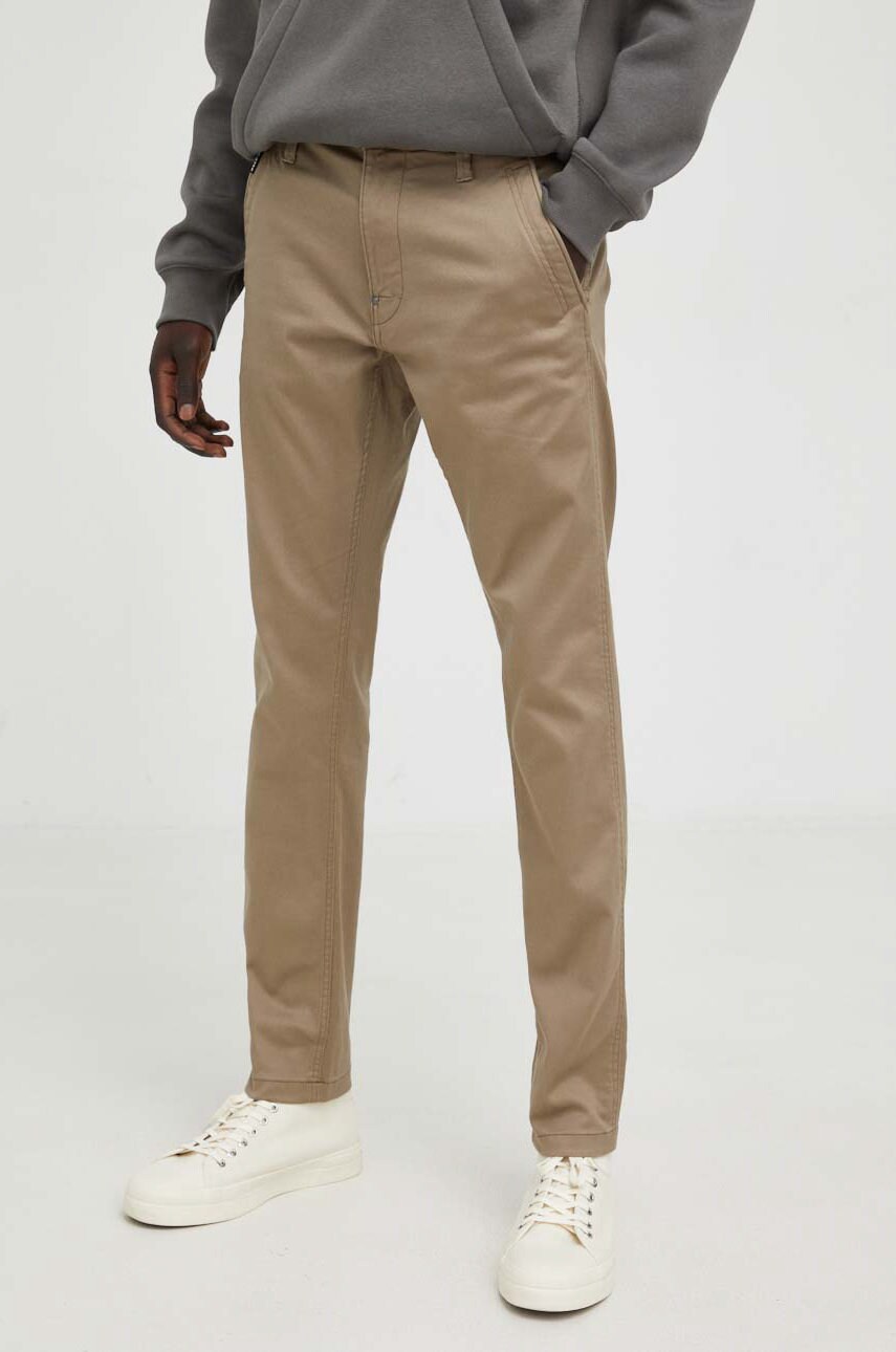 Штани G-Star Raw чоловічі колір зелений фасон chinos