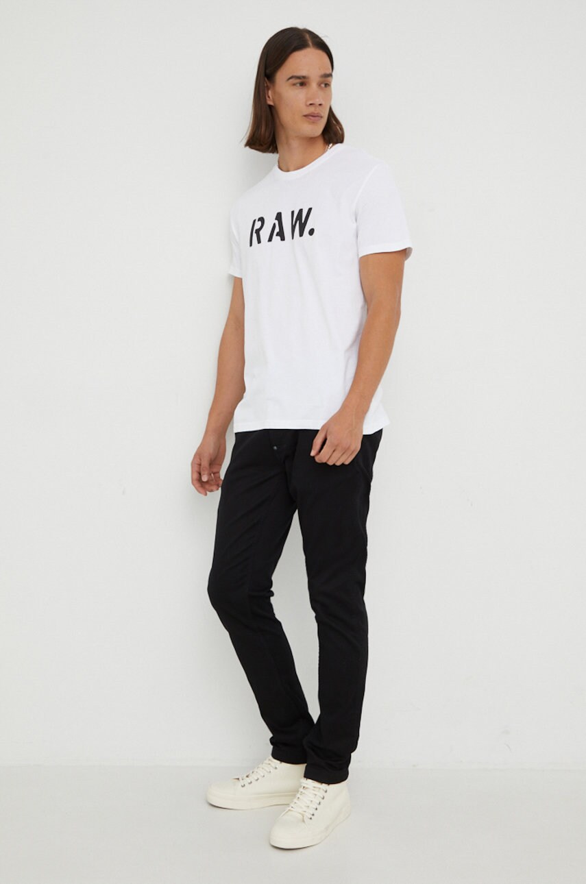 Штани G-Star Raw чоловічі колір чорний фасон chinos