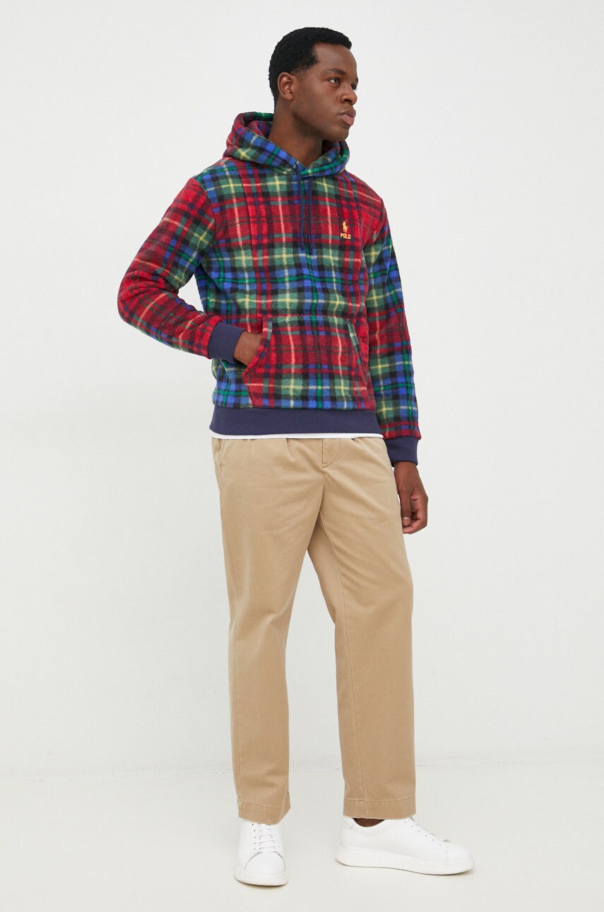 Бавовняні штани Polo Ralph Lauren чоловічі колір зелений фасон chinos
