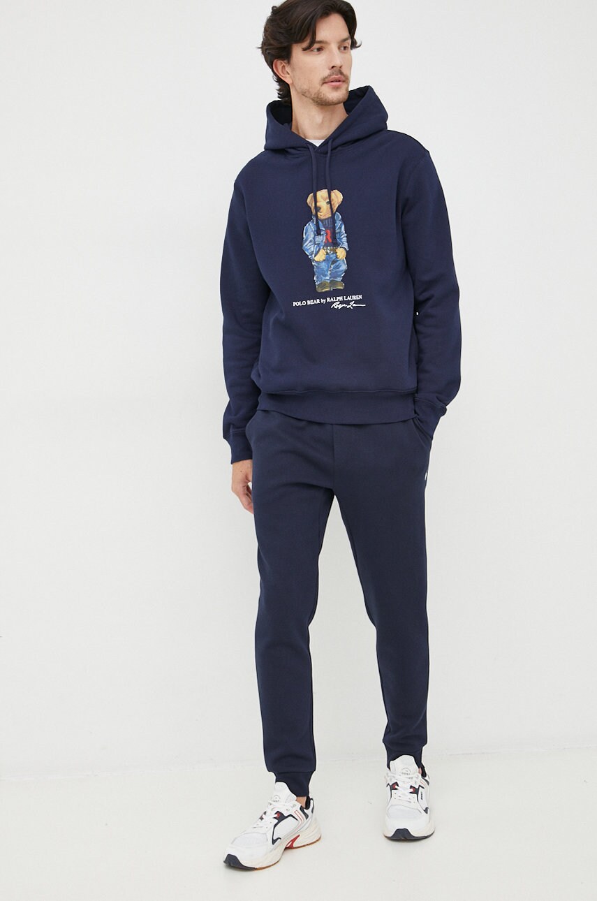 Спортивні штани Polo Ralph Lauren чоловічі колір синій однотонні