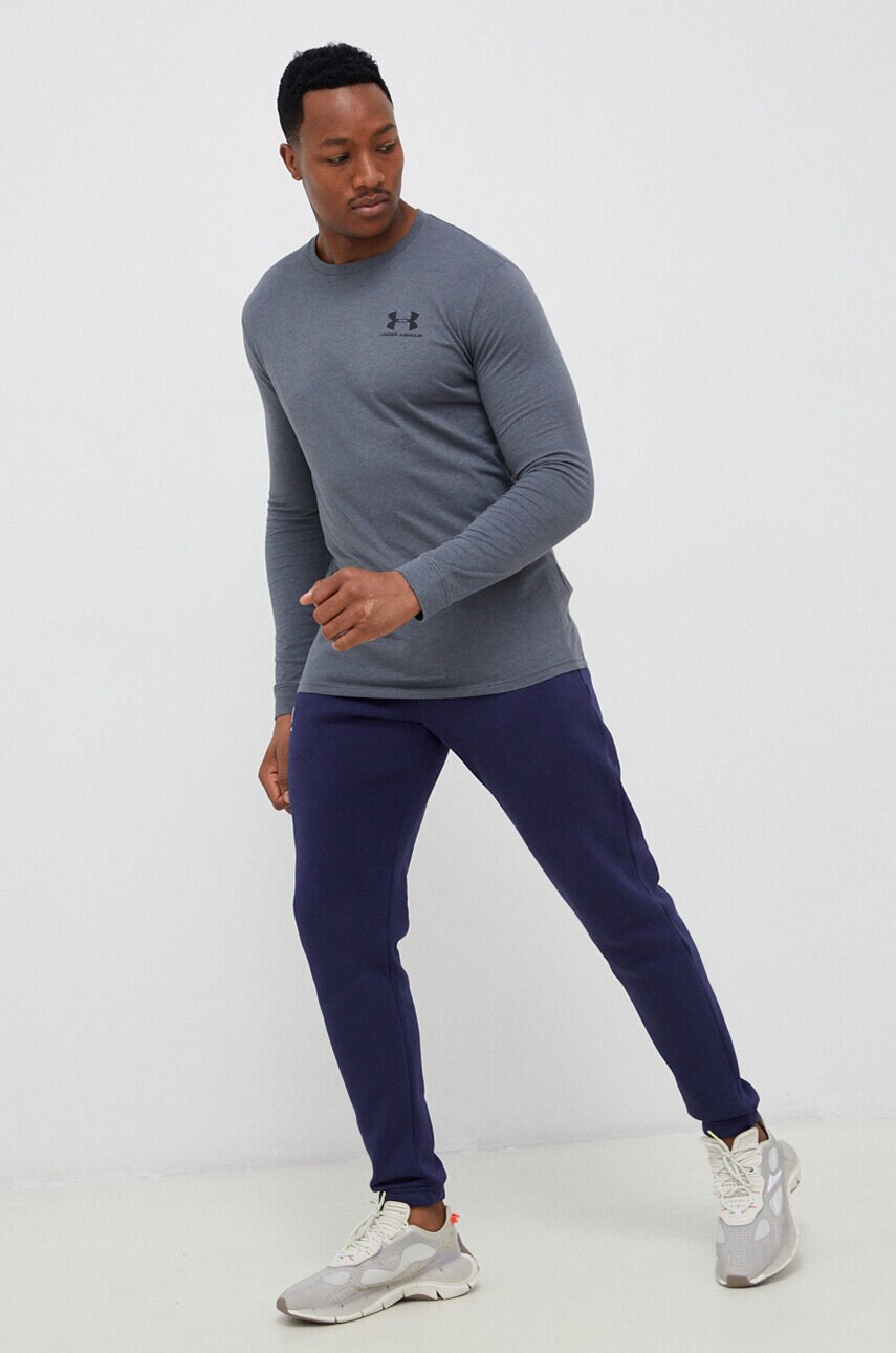 Спортивні штани Under Armour чоловічі колір синій однотонні