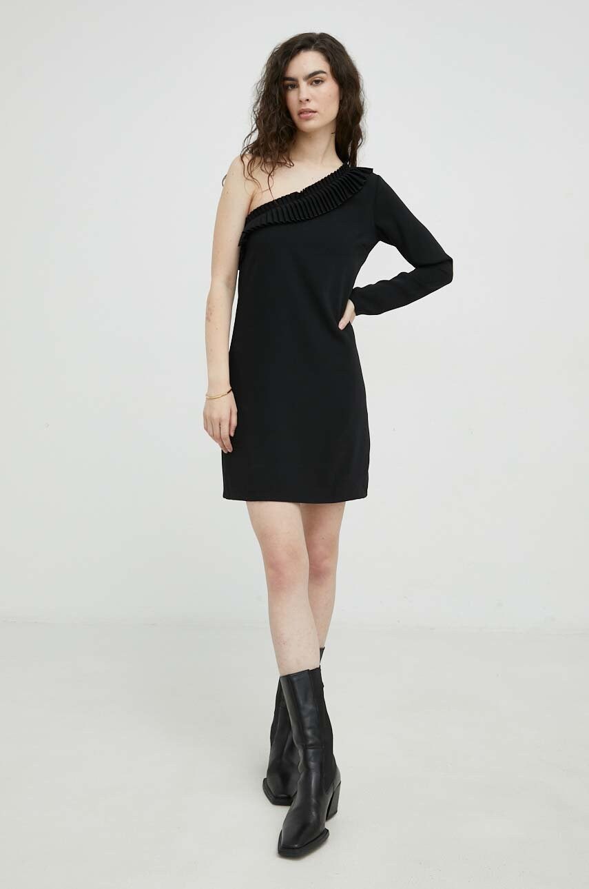 Сукня The Kooples колір чорний mini пряма