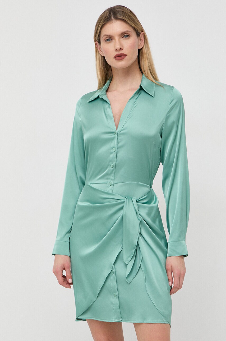 Сукня Guess колір зелений mini пряма