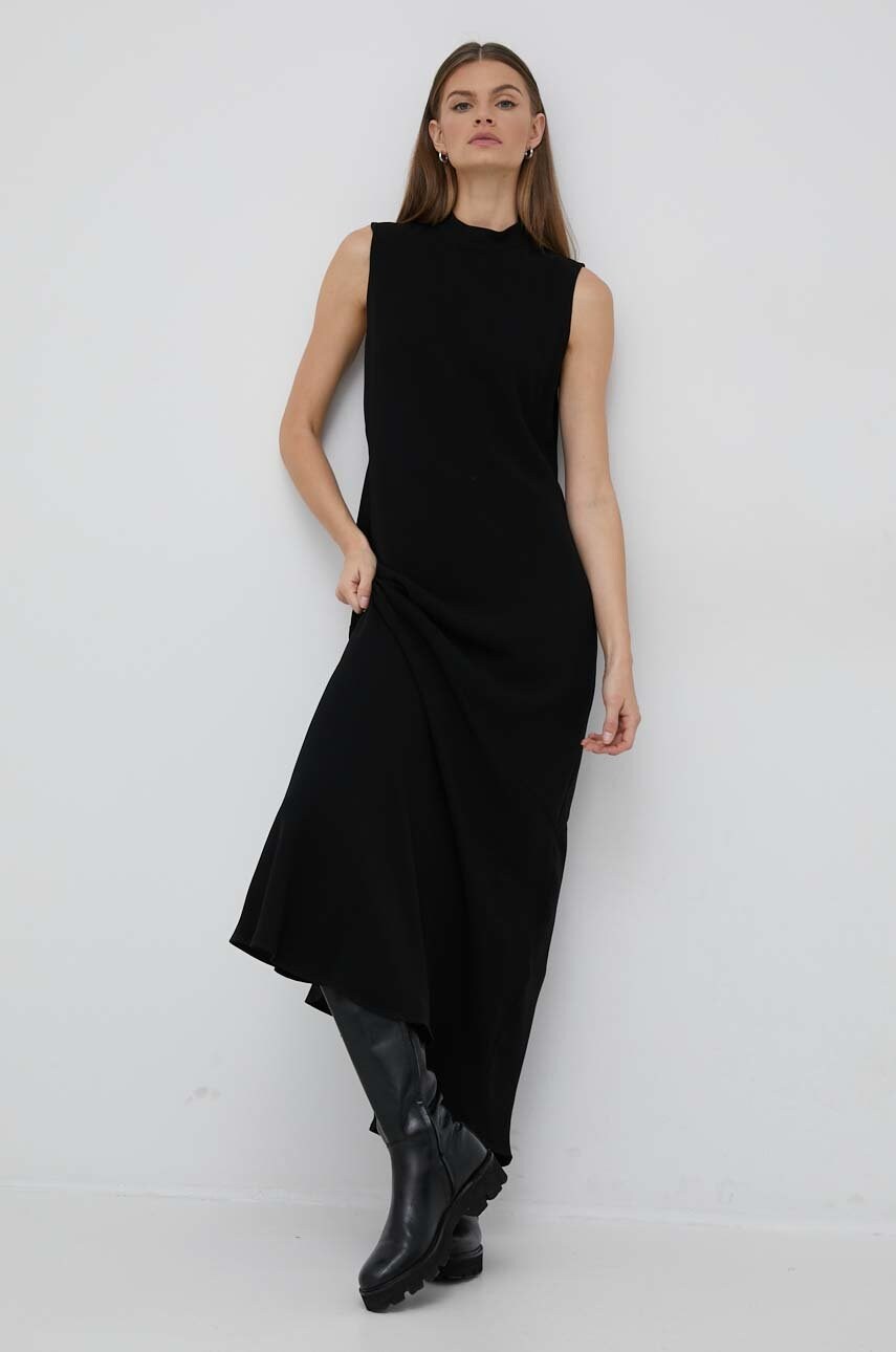 Сукня Calvin Klein колір чорний maxi пряма
