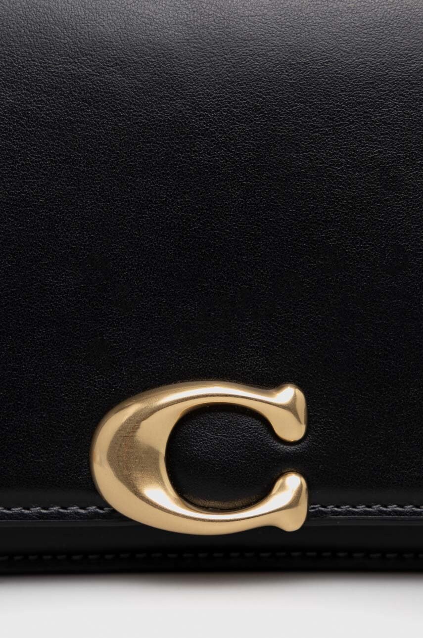 Шкіряна сумочка Coach колір чорний
