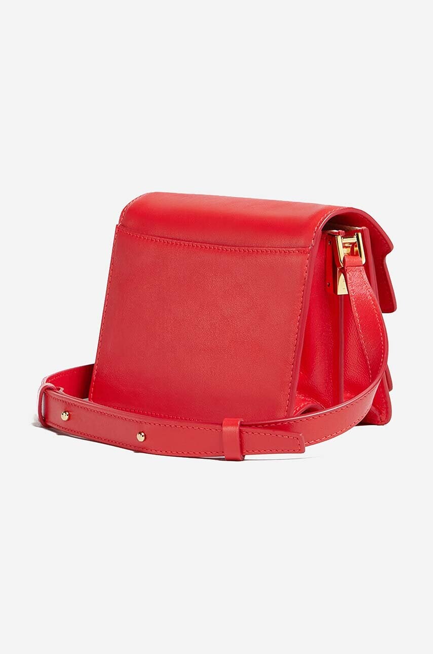 Шкіряна сумочка Marni Marni Shoulder Bag SBMP0075Y0 P2644 колір коричневий SBMP0075Y0.P2644-navy