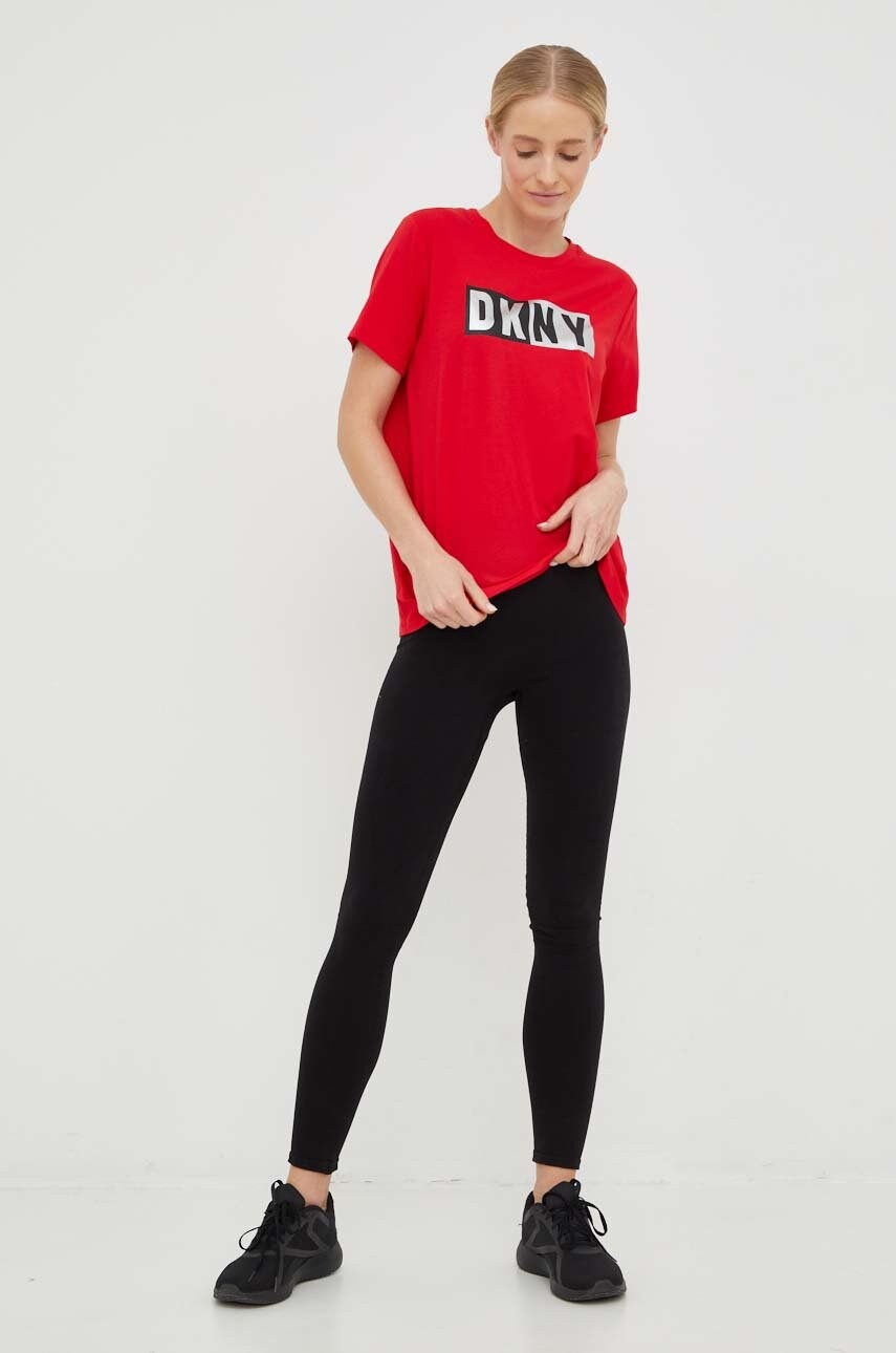Футболка Dkny жіночий колір рожевий