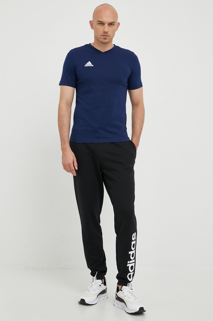 Футболка adidas Performance Entrada 22 чоловіча колір синій однотонний