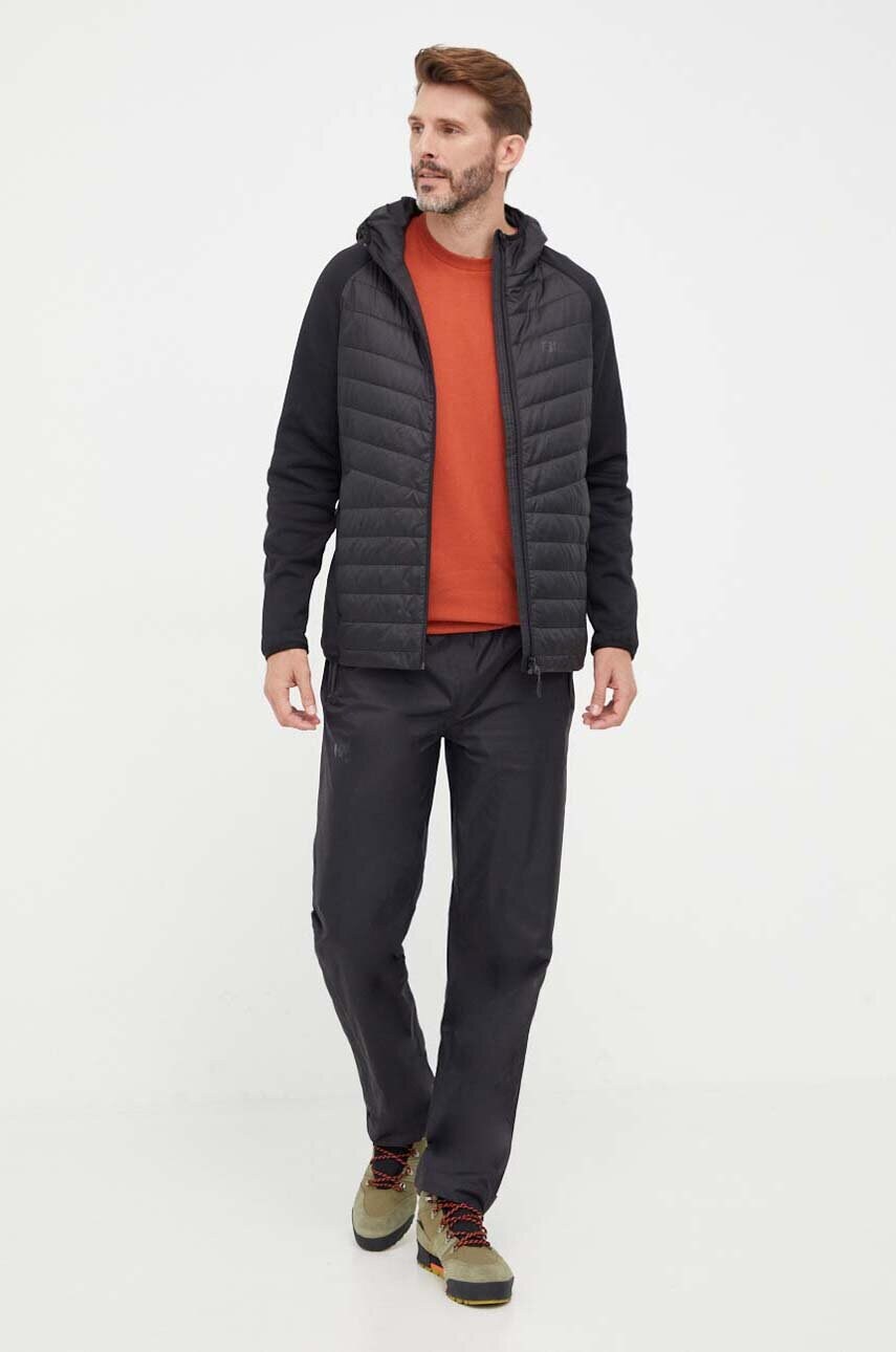 Бавовняна футболка Jack Wolfskin Essential колір червоний однотонна 1808382