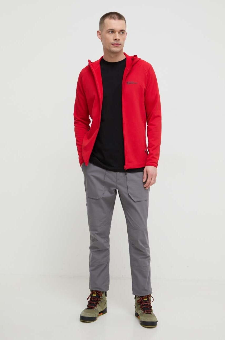 Бавовняна футболка Jack Wolfskin Essential колір чорний однотонна 1808382