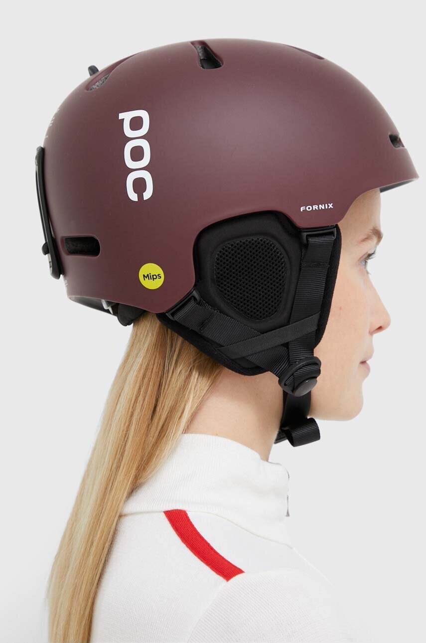 Гірськолижний шолом POC Fornix Mips колір бордовий 10476