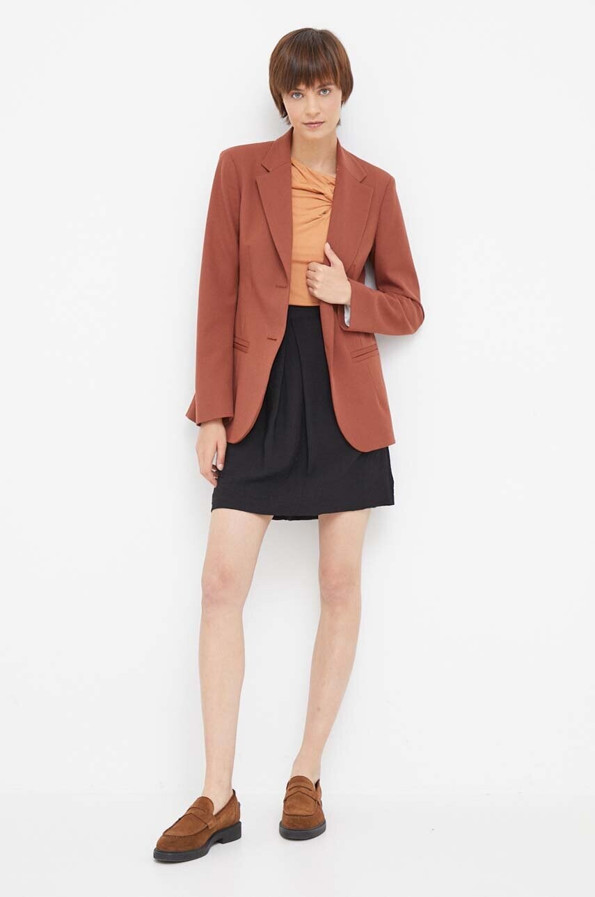 Топ Dkny колір коричневий