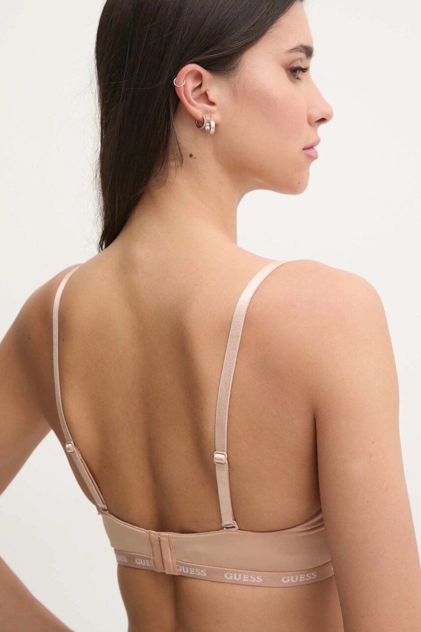 Бюстгальтер Guess колір бежевий однотонний