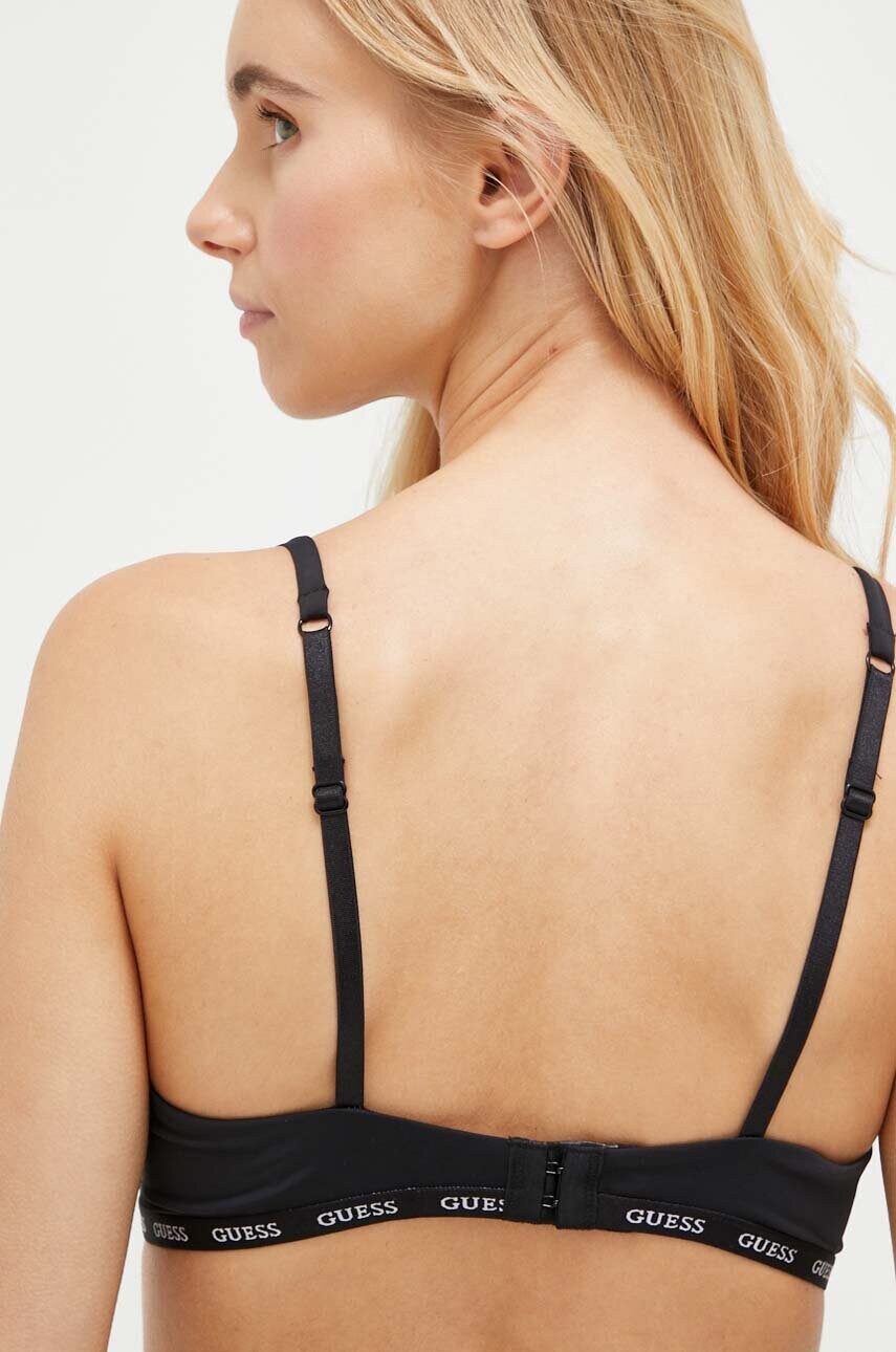 Бюстгальтер Guess колір чорний однотонний