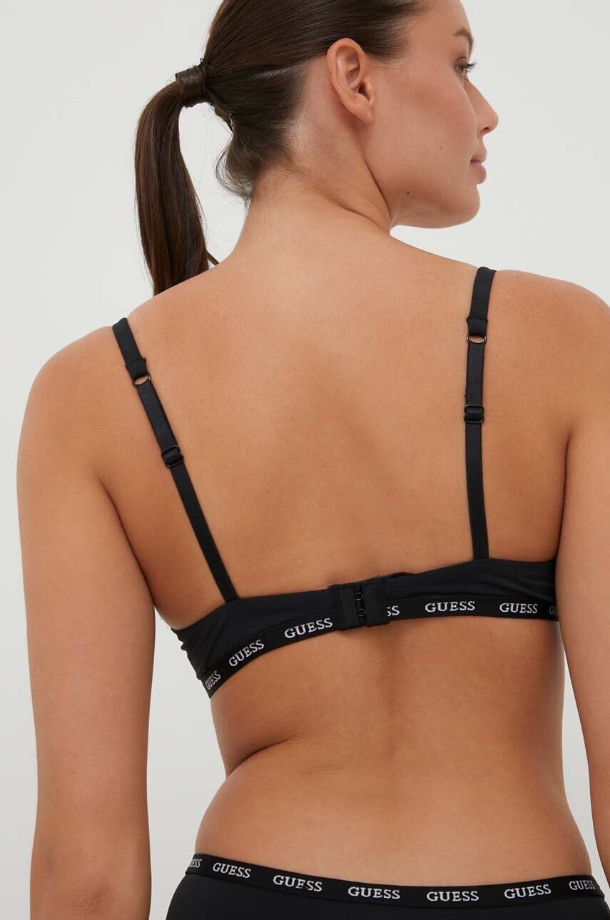 Бюстгальтер Guess колір чорний однотонний