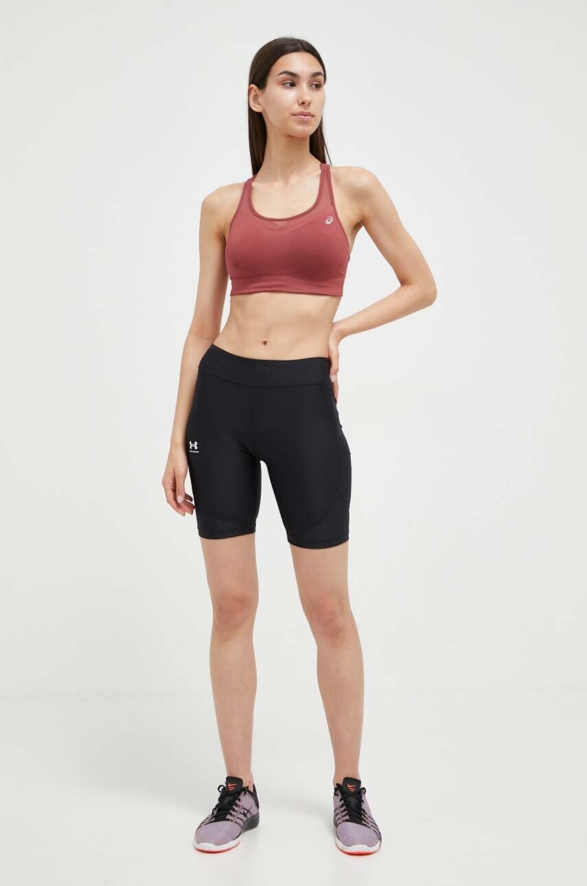 Спортивний бюстгальтер Asics Accelerate колір бордовий однотонний