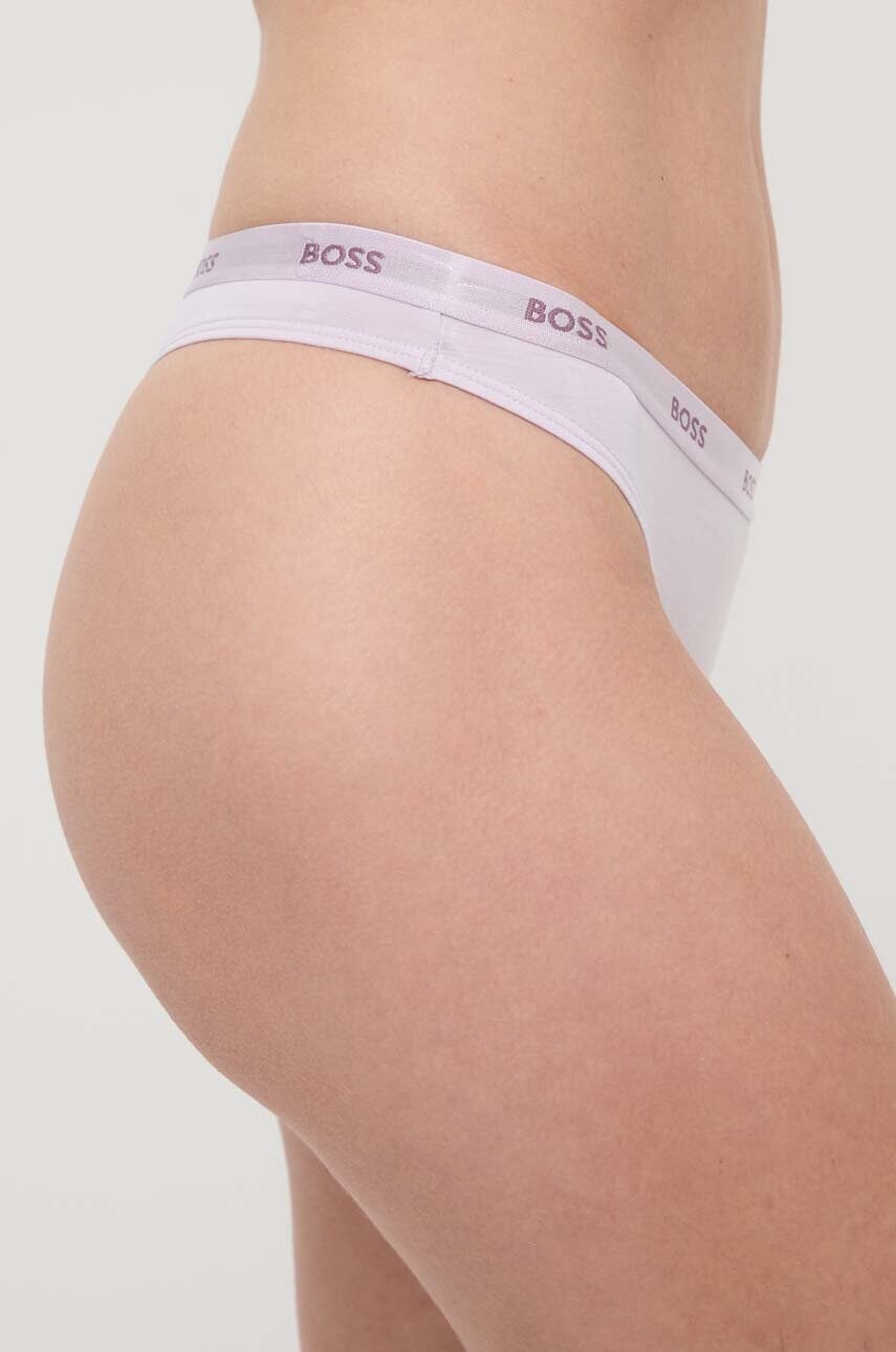 Стринги BOSS колір фіолетовий 50502752