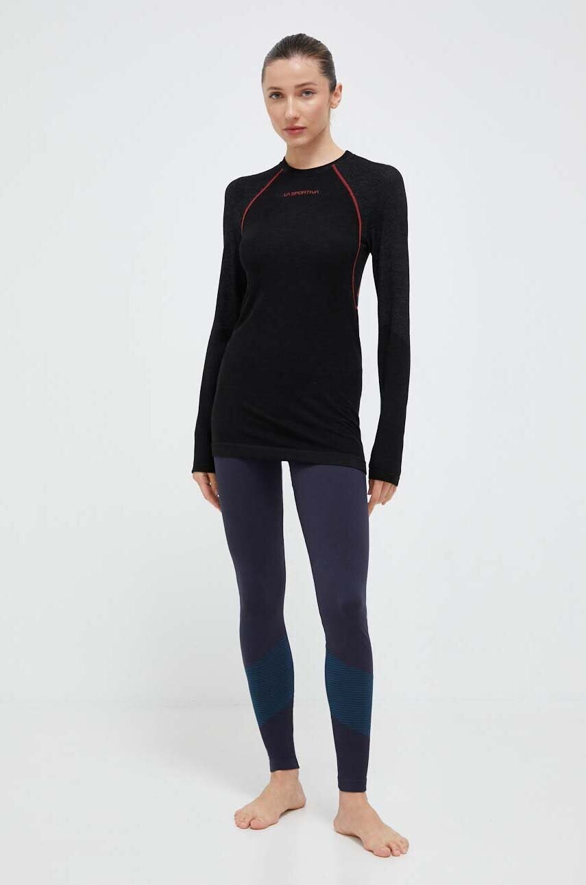 Функціональний лонгслів LA Sportiva Wool40 Aero колір чорний