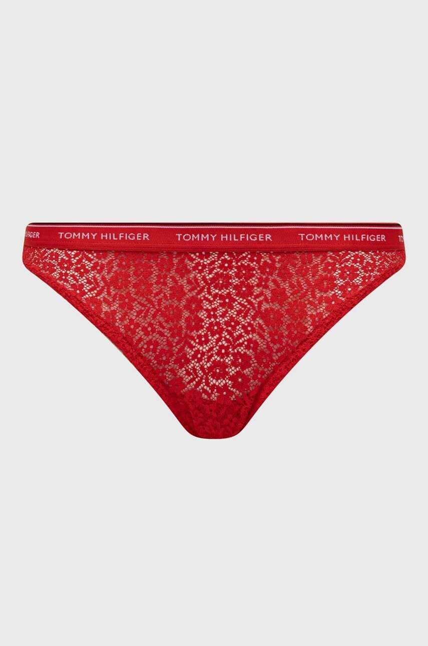 Труси Tommy Hilfiger 3-pack колір червоний UW0UW04897