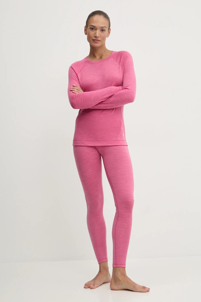 Функціональний лонгслів Smartwool Classic Thermal Merino колір рожевий