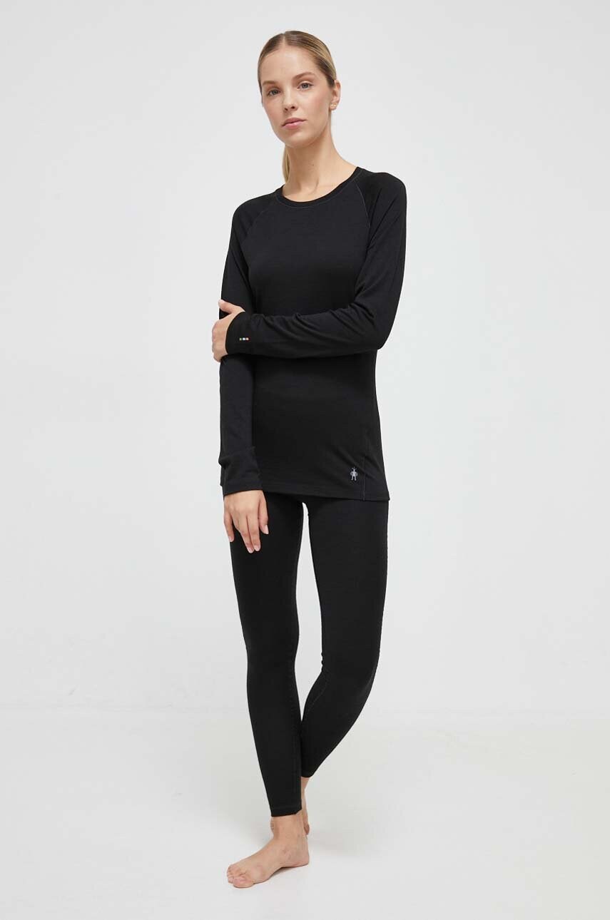 Купити Функціональні легінси Smartwool Classic Thermal Merino колір чорний – головне зображення