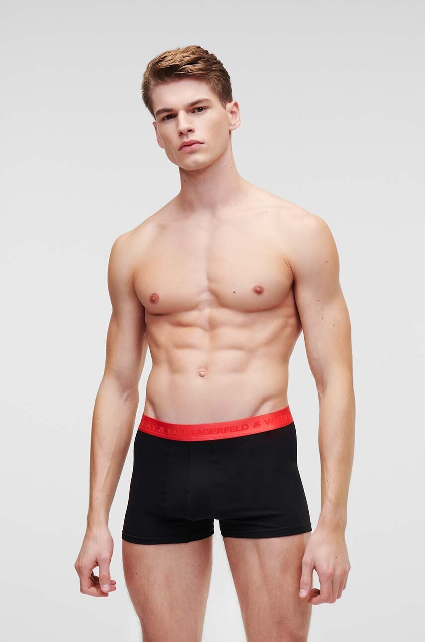 Боксери Karl Lagerfeld 7-pack чоловічі колір чорний
