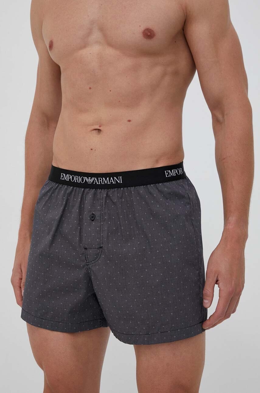 Боксери Emporio Armani Underwear чоловічі колір чорний