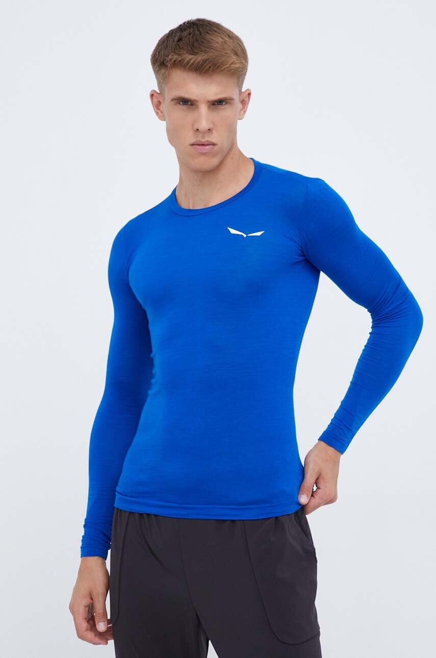 Функціональний лонгслів Salewa Zebru Fresh колір синій