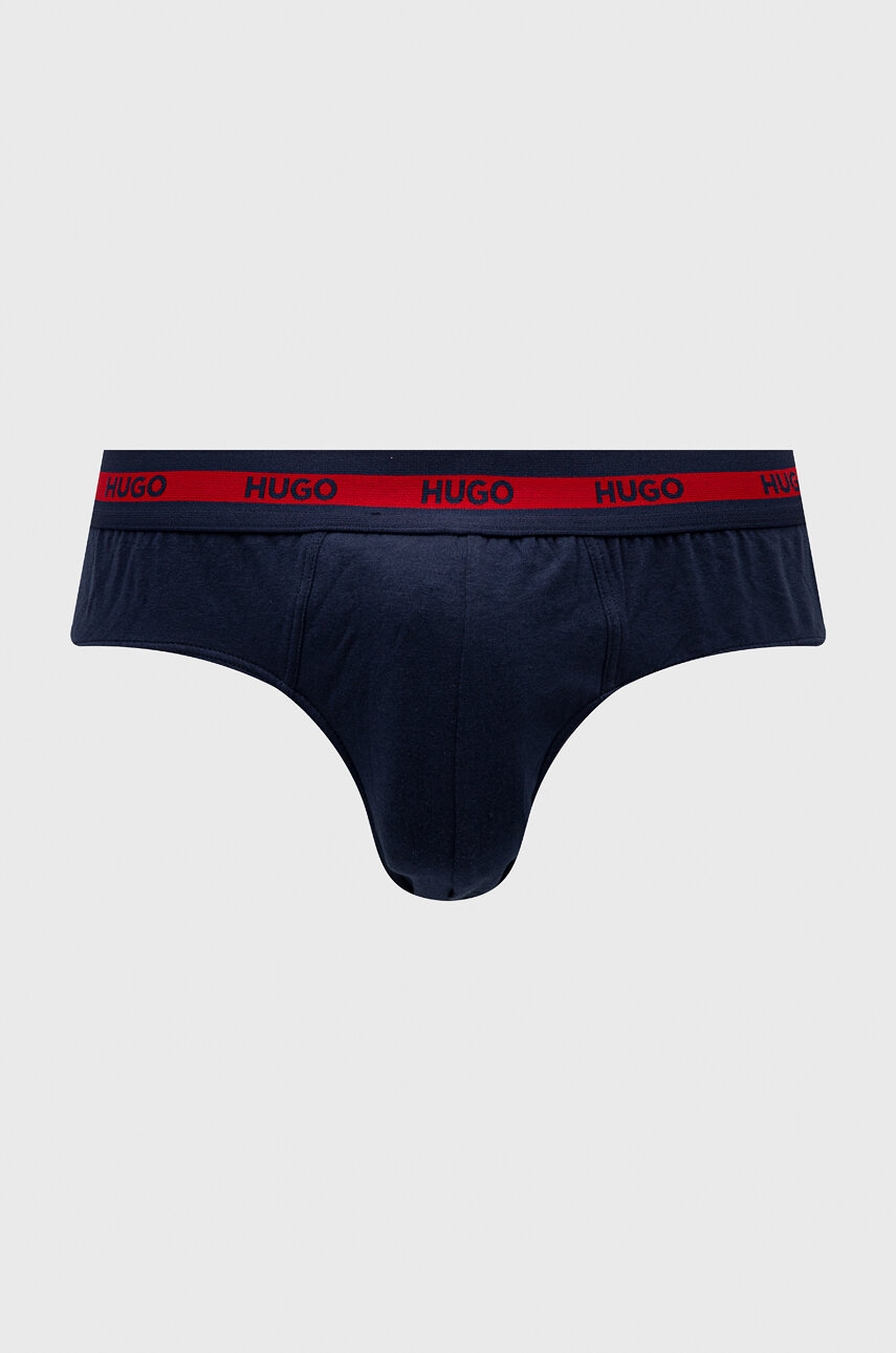 Сліпи HUGO 3-pack чоловічі колір синій