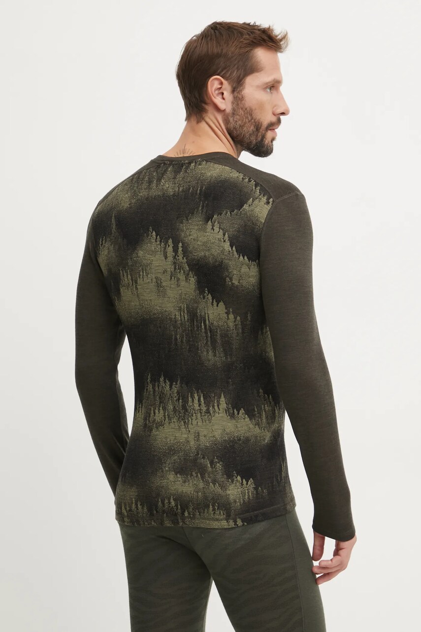 Купити Функціональний лонгслів Smartwool Classic Thermal Merino колір зелений – головне зображення