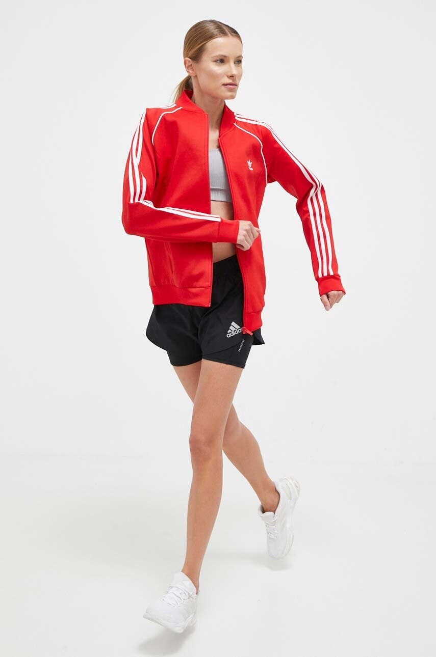 Кофта adidas Originals жіноча колір червоний з аплікацією