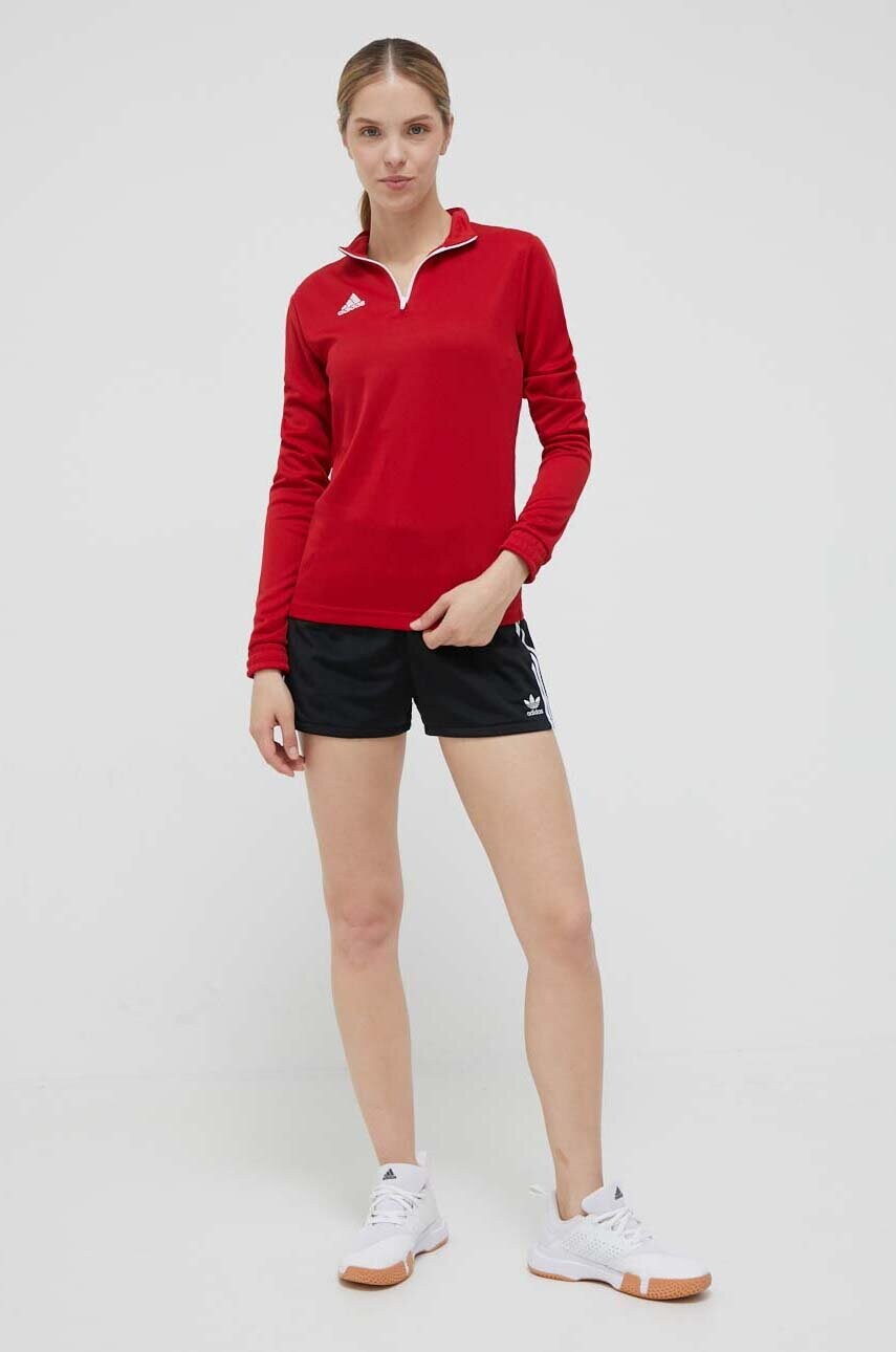 Тренувальна кофта adidas Performance Entrada 22 колір червоний однотонна