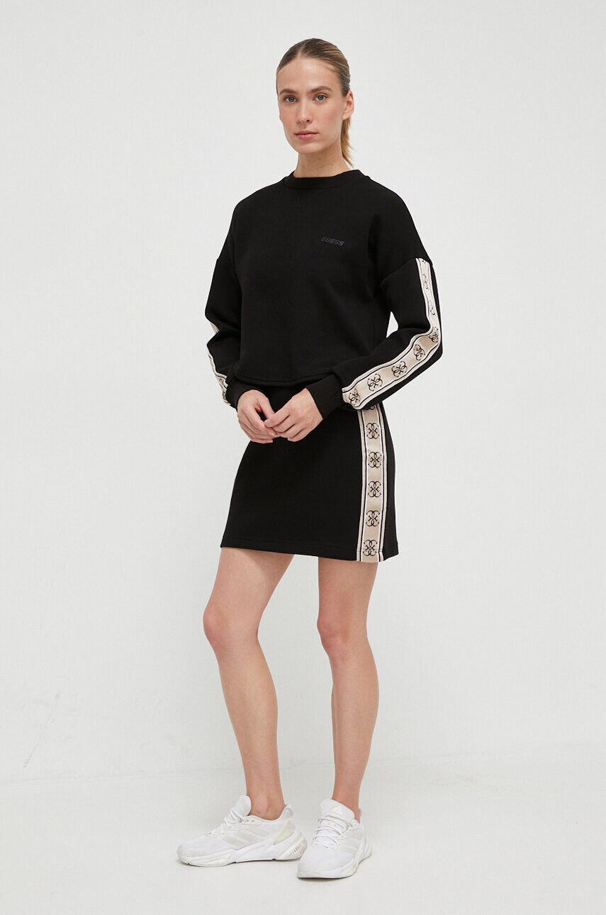 Кофта Guess жіноча колір чорний з аплікацією