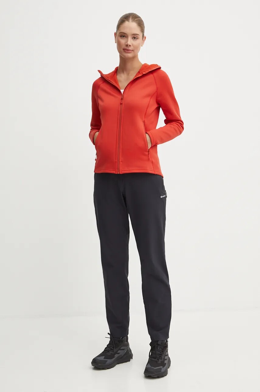 Спортивна кофта Montane Fury колір помаранчевий з капюшоном однотонна
