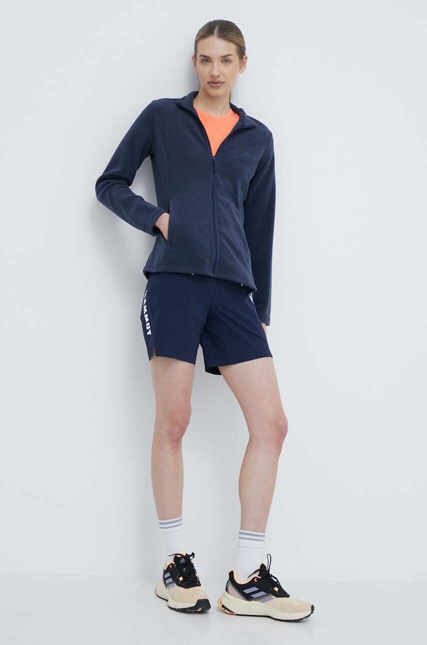 Спортивна кофта Jack Wolfskin Taunus колір бірюзовий однотонна