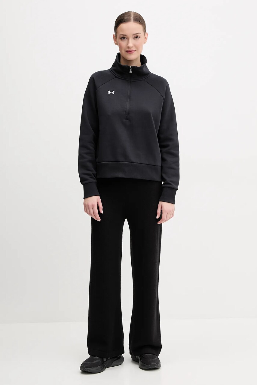 Кофта Under Armour жіноча колір чорний однотонна