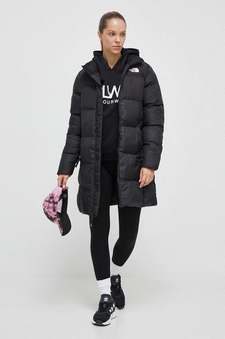 Кофта Colourwear жіноча колір чорний з капюшоном однотонна