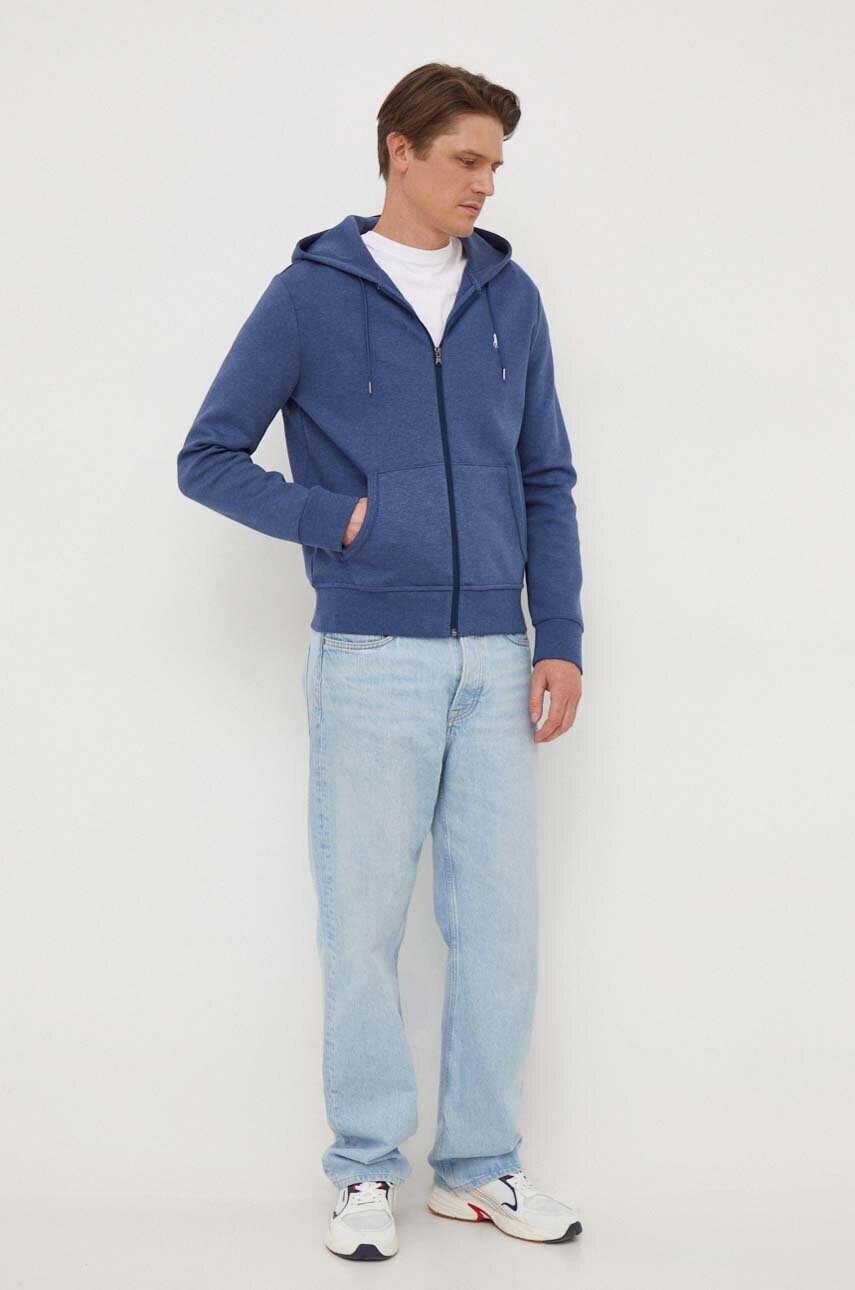 Кофта Polo Ralph Lauren чоловіча з капюшоном однотонна
