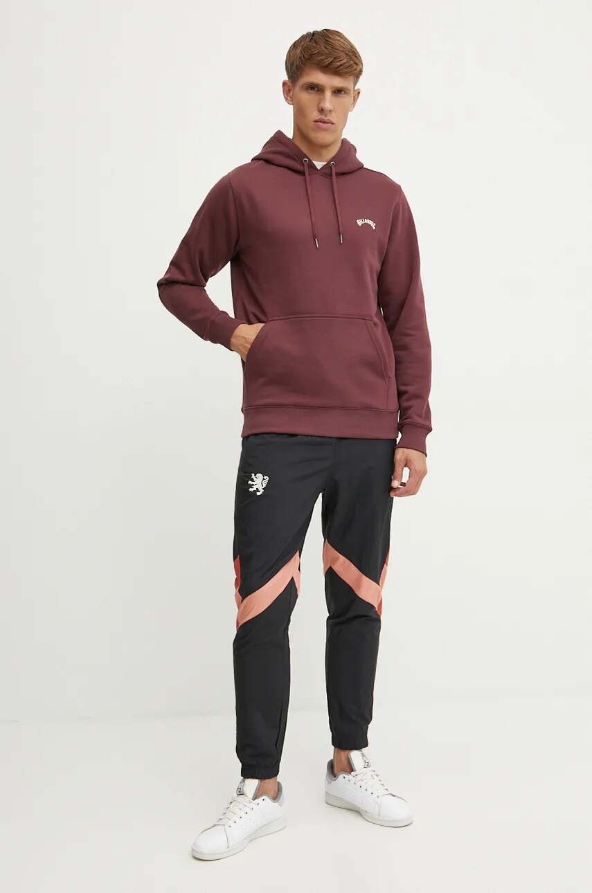 Кофта Billabong чоловіча колір рожевий з капюшоном меланж