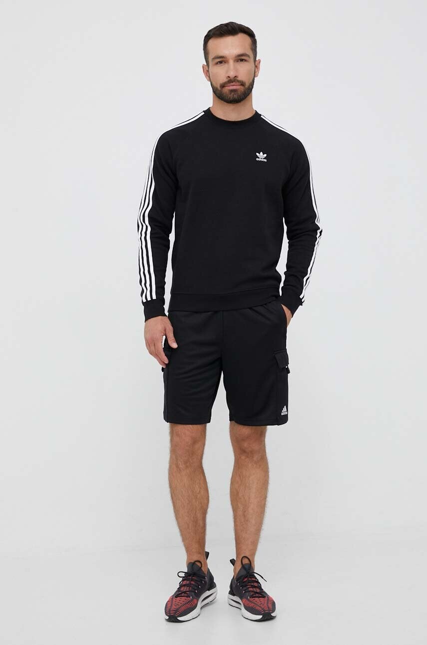 Кофта adidas Originals чоловіча колір чорний з аплікацією