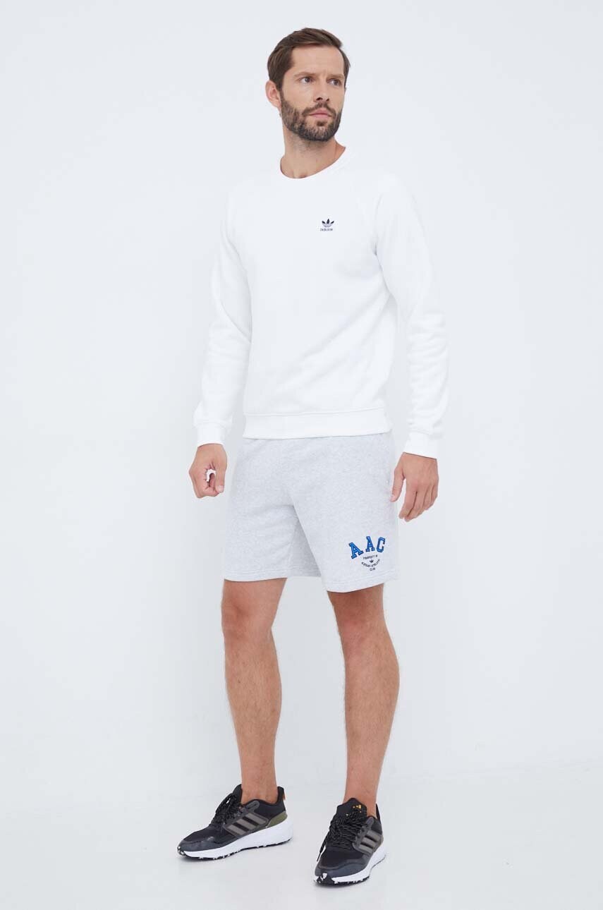 Кофта adidas Originals чоловіча колір білий з аплікацією